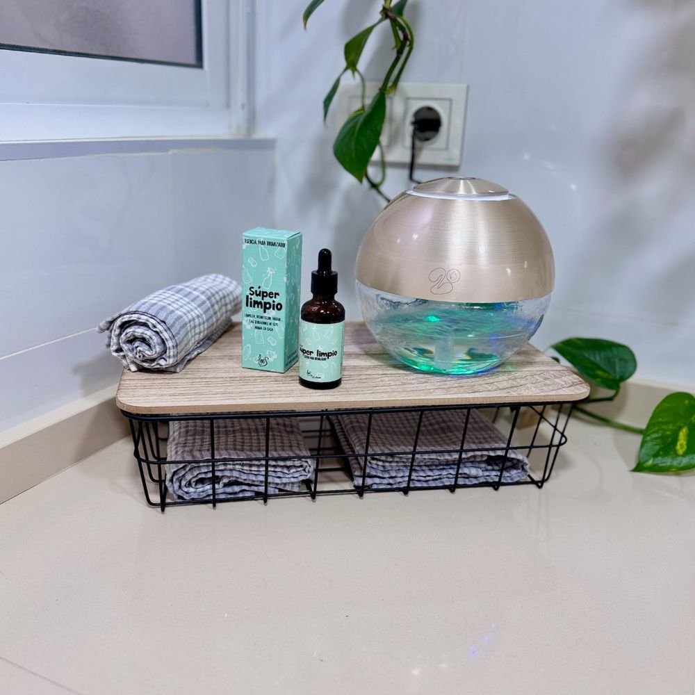 Cesta de madera con base de metal RECTANGULAR – D'Arome