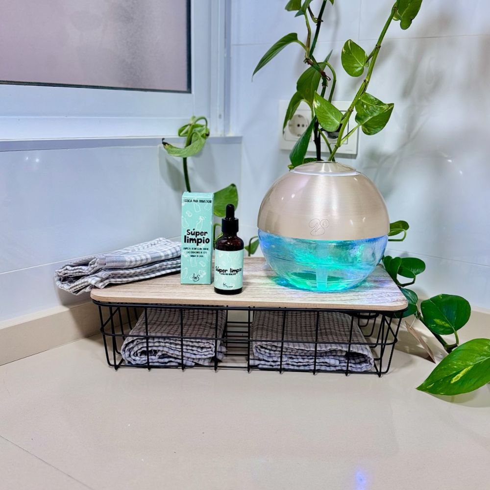 Cesta de madera con base de metal RECTANGULAR – D'Arome