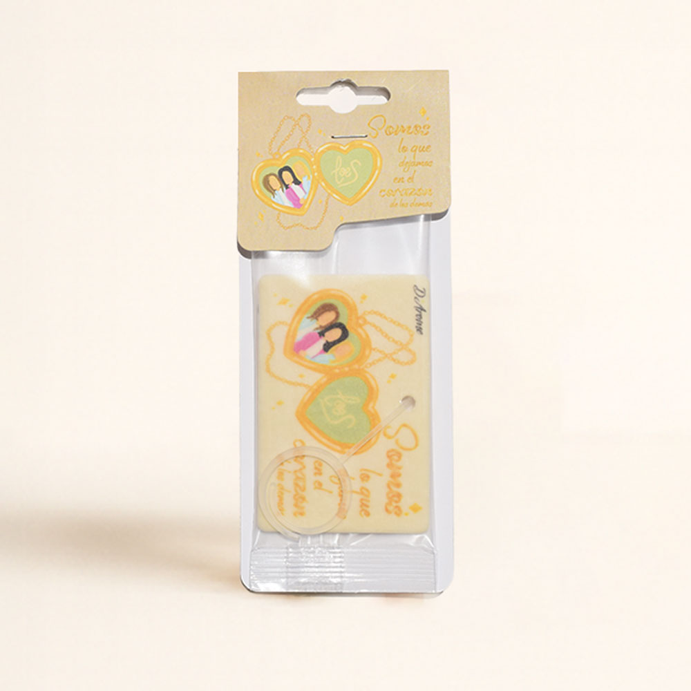 Ambientador de Coche Somos lo que dejamos en el corazón de los demás. Aroma dulce, duradero y mensaje que inspira cada viaje. ¡Pruébalo!