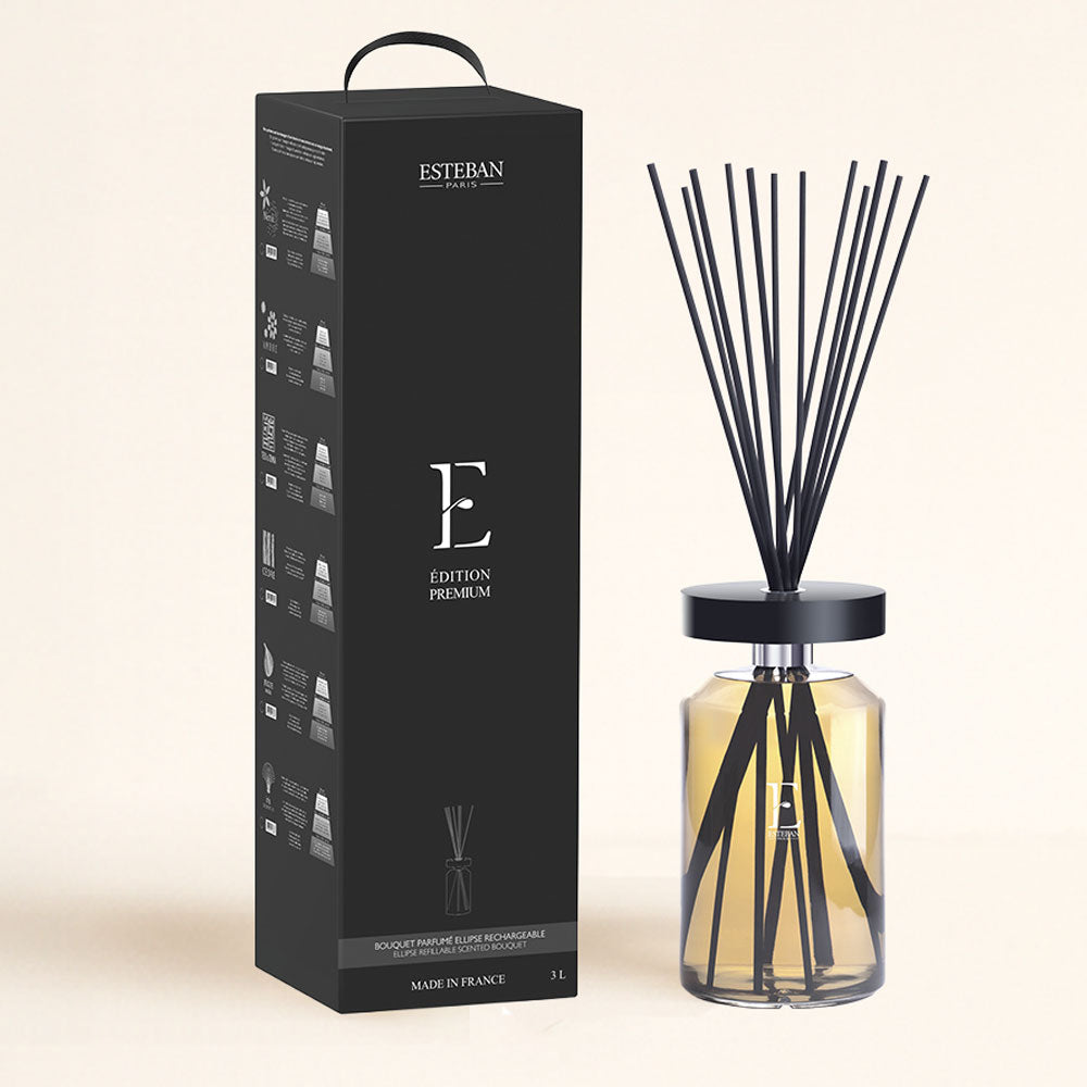 Ambientador mikado gigante Neroli Esteban Paris edición premium 3L junto a su caja – D'Arome