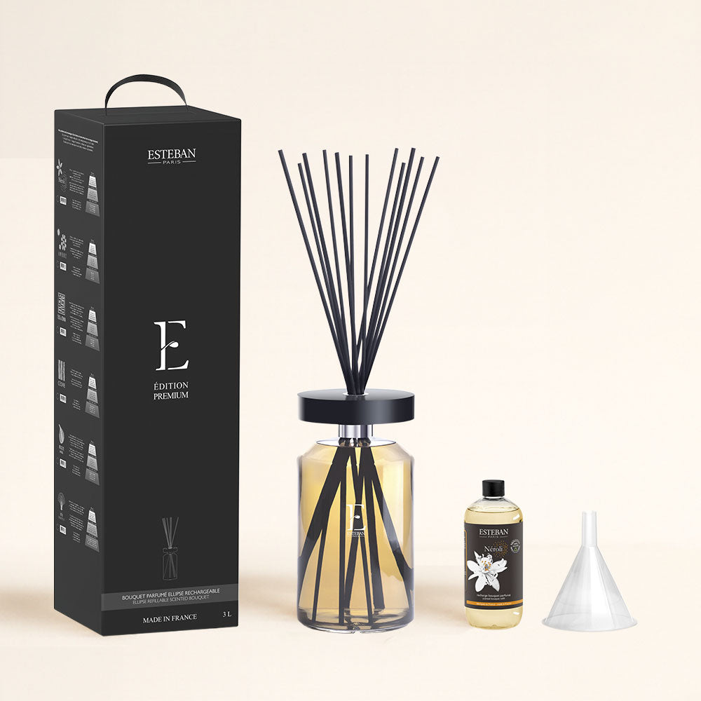 Ambientador mikado Neroli Esteban Paris edición premium 3L con caja, recambio y embudo incluidos – D'Arome