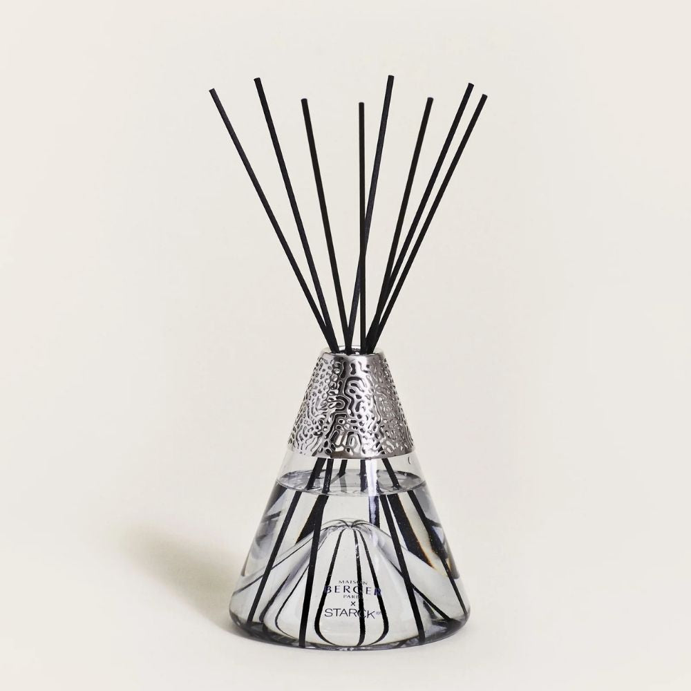 Ambientador mikado STARCK GRIS – aroma Peau de Pierre 400ml  – Maison Berger