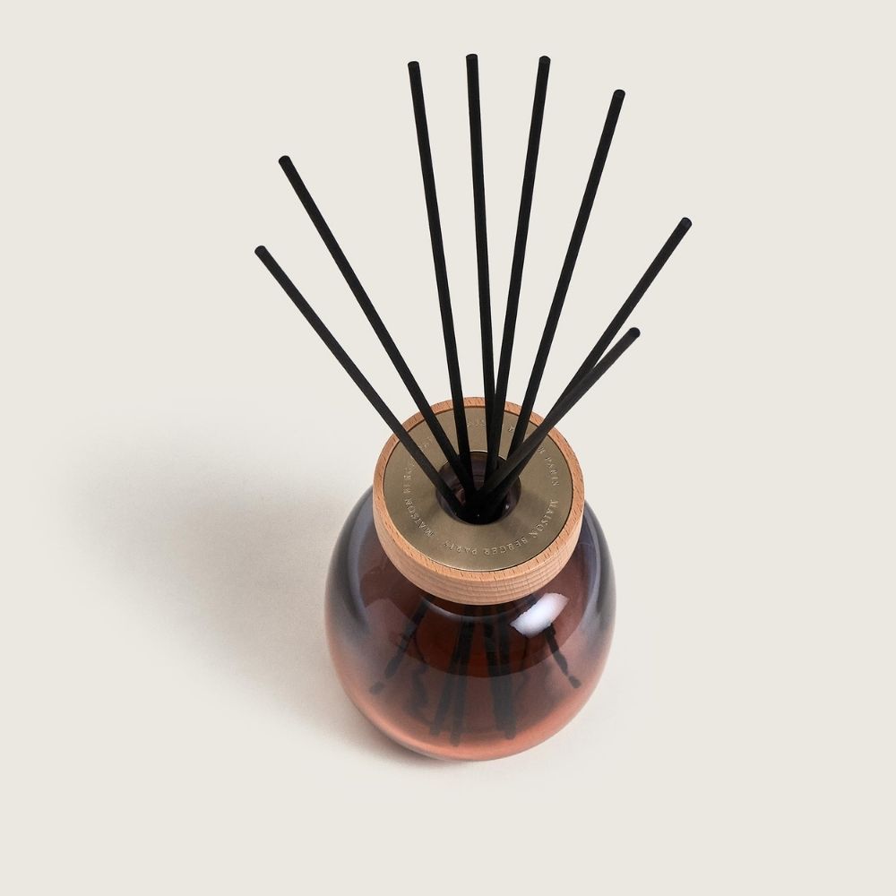 Ambientador mikado WOOD GRIS/ROJO – aroma Exquisite Sparkle 180ml  – Maison Berger