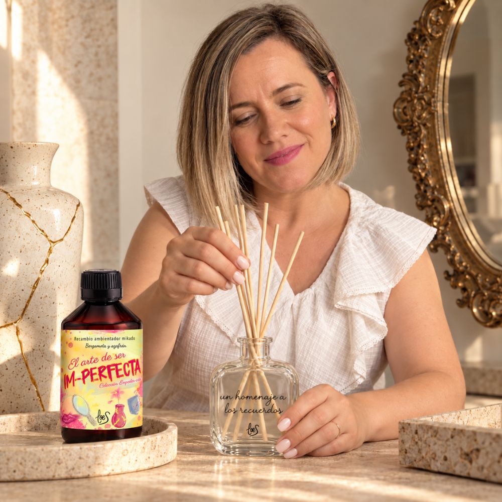 Ana Belén fundadora de D'Arome, terminando de montar su mikado con el recambio Im-Perfecta de LoeS – D'Arome