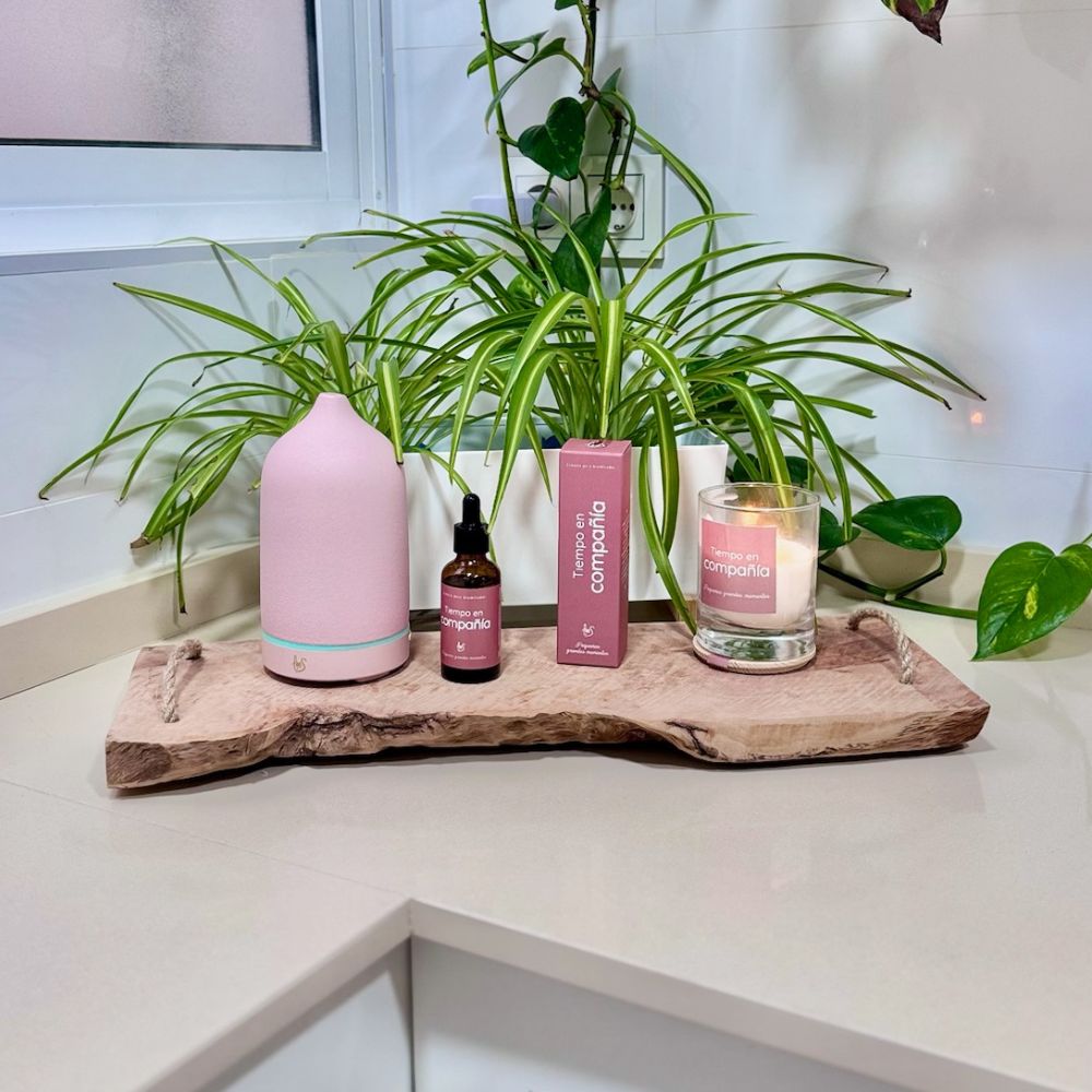 Bandeja de madera natural RÚSTICA grande y rectangular – D'Arome