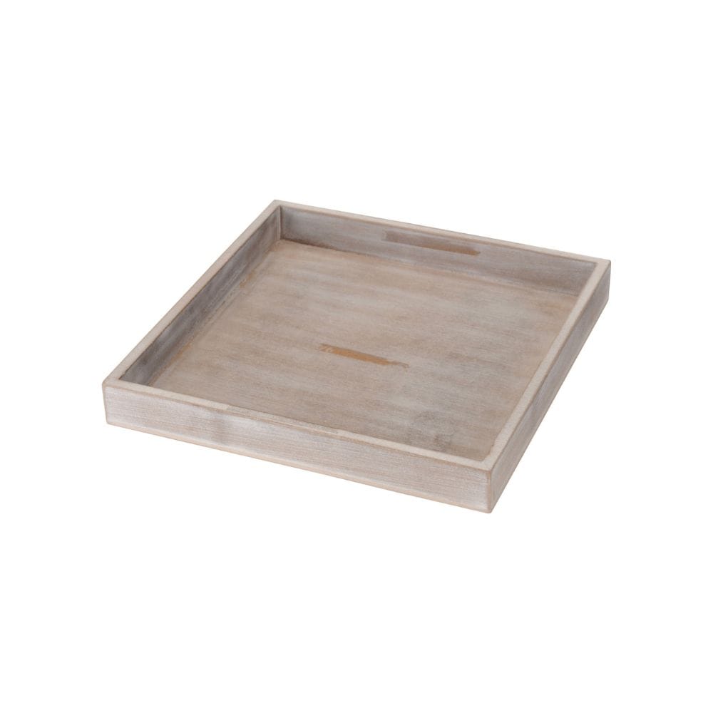 Bandeja de madera CUADRADA gris  – D'Arome