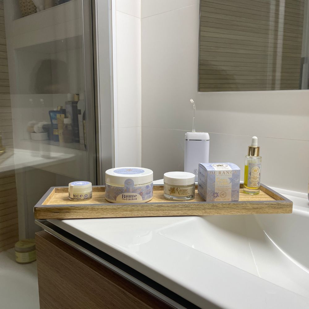 Bandeja de madera de mango MEDIANA filo gris – D'Arome