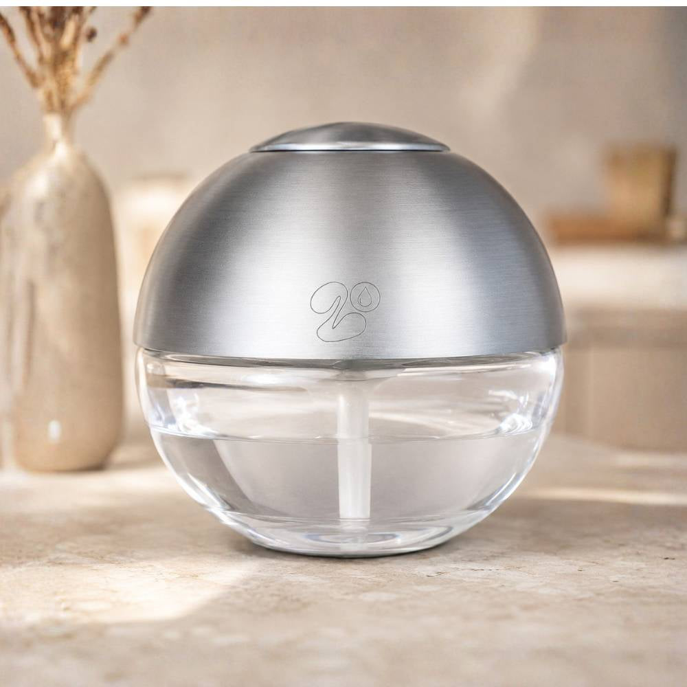 Bola de olor grande LoeS plateada 600ml, brumizador eléctrico neutralizador de malos olores para hogar, color plateado – D'Arome