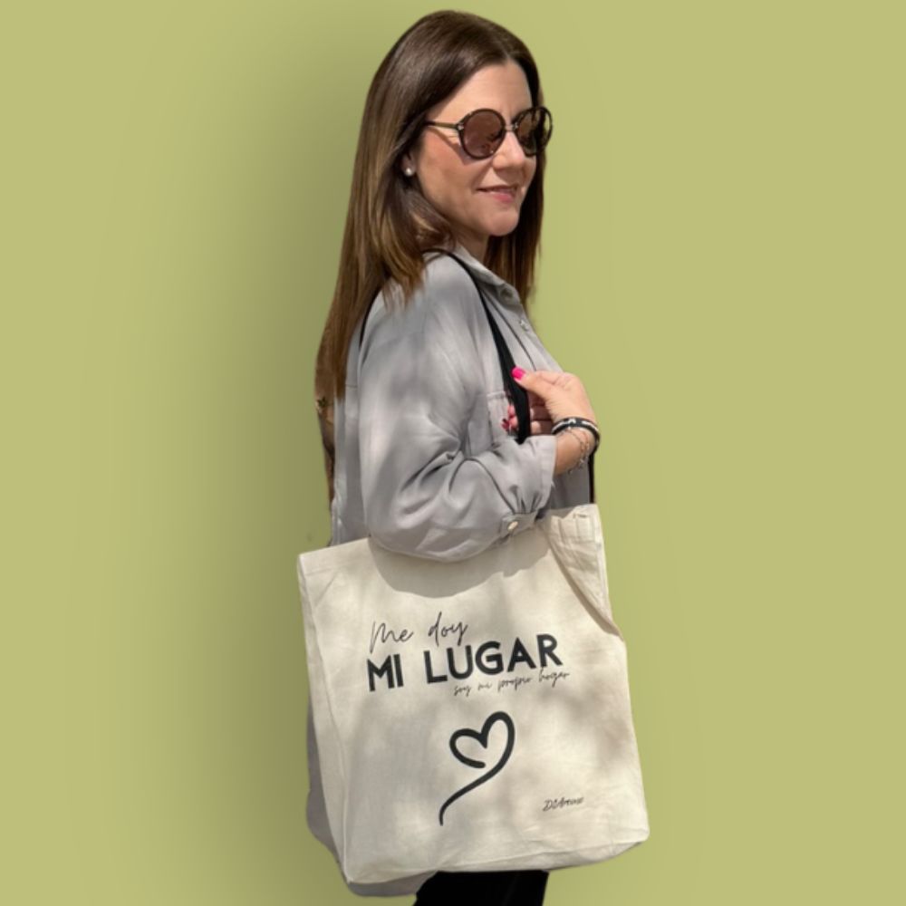 Bolsa de tela "ME DOY MI LUGAR" – D'Arome
