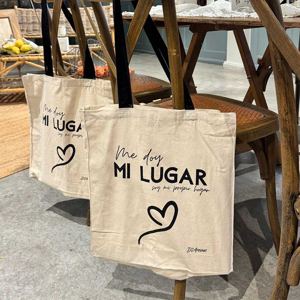 Bolsa de tela "ME DOY MI LUGAR" – D'Arome