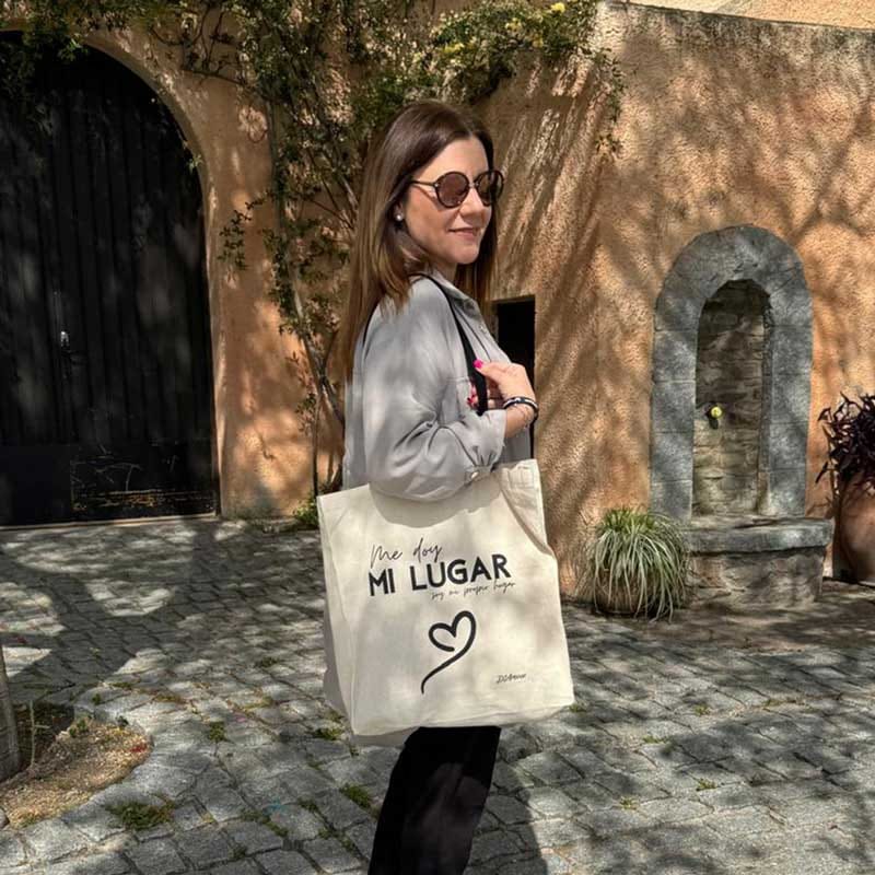 Bolsa de tela "ME DOY MI LUGAR" – D'Arome
