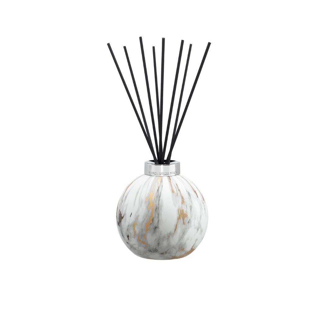 Ambientador mikado MARBRURES BLANCO – aroma Liliflora 180ml  – Maison Berger