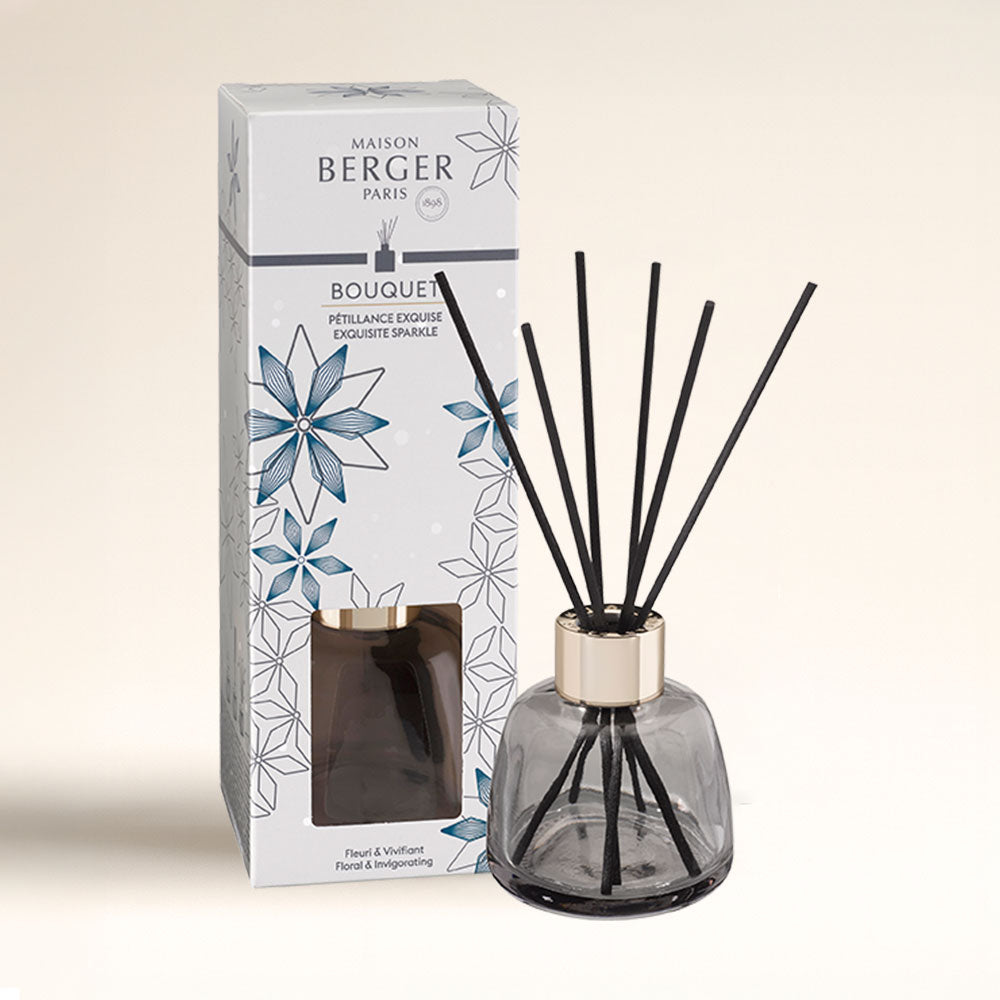 Mini ambientador mikado ROSALIE – aroma Pétillance Exquise – 90ml  – Maison Berger