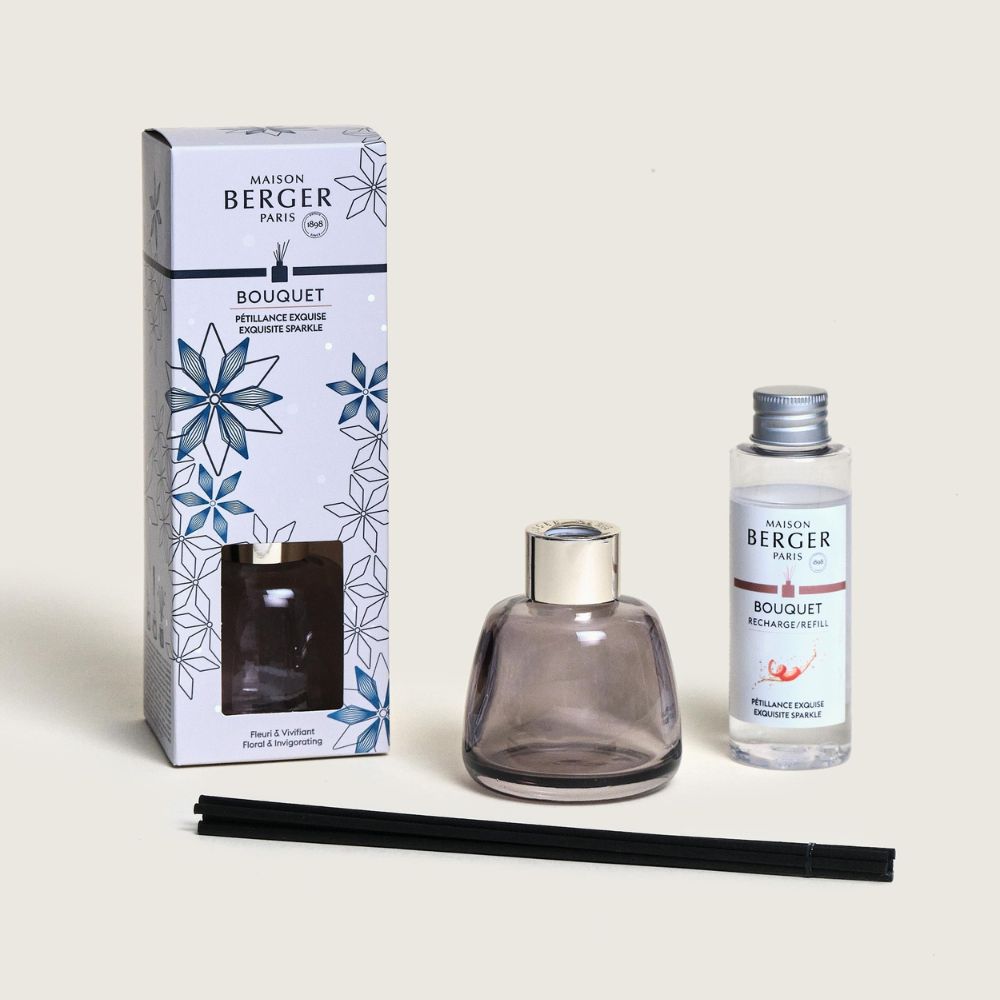 Mini ambientador mikado ROSALIE – aroma Pétillance Exquise – 90ml  – Maison Berger