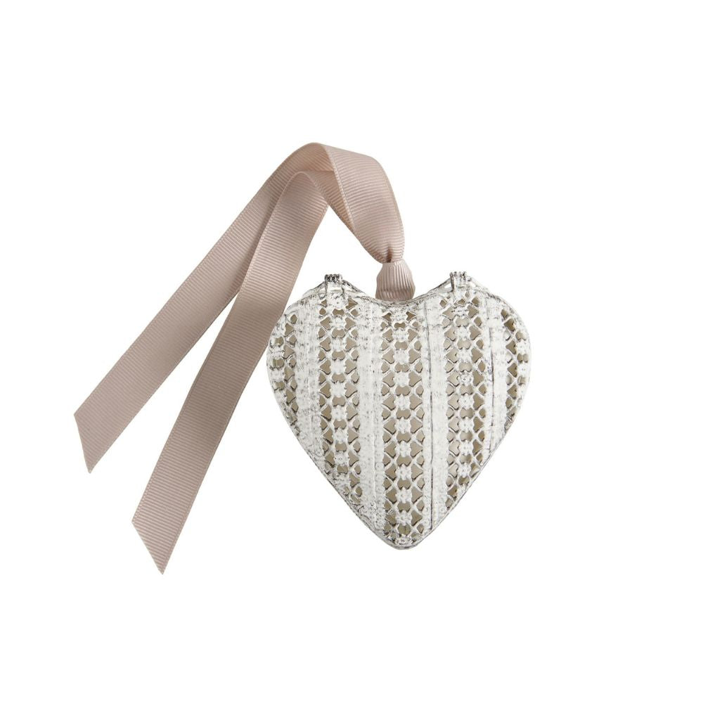 Caja metálica CORAZÓN con cerámica perfumada aroma VOILE DE LIN – Mathilde M.