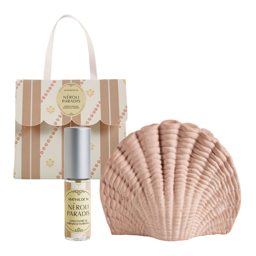 Cofre cerámica CONCHA + concentrado de perfume NÉROLI PARADIS – Mathilde M.