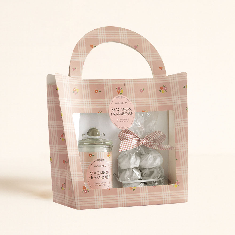 Cofre cerámica CONCHA + vela aromática MACARON FRAMBOISE – Mathilde M.