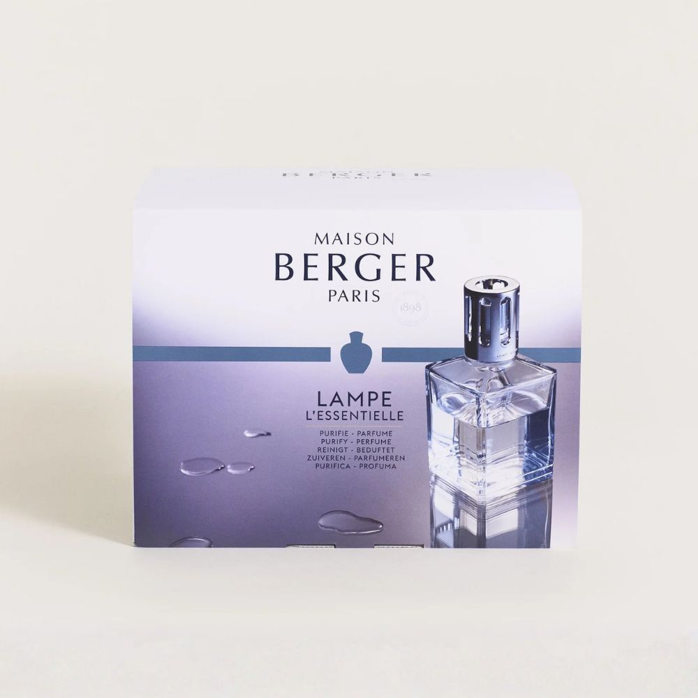Cofre lámpara catalítica CUADRADA BÁSICA – aroma Vent D'Ocean + Air Pure – Maison Berger