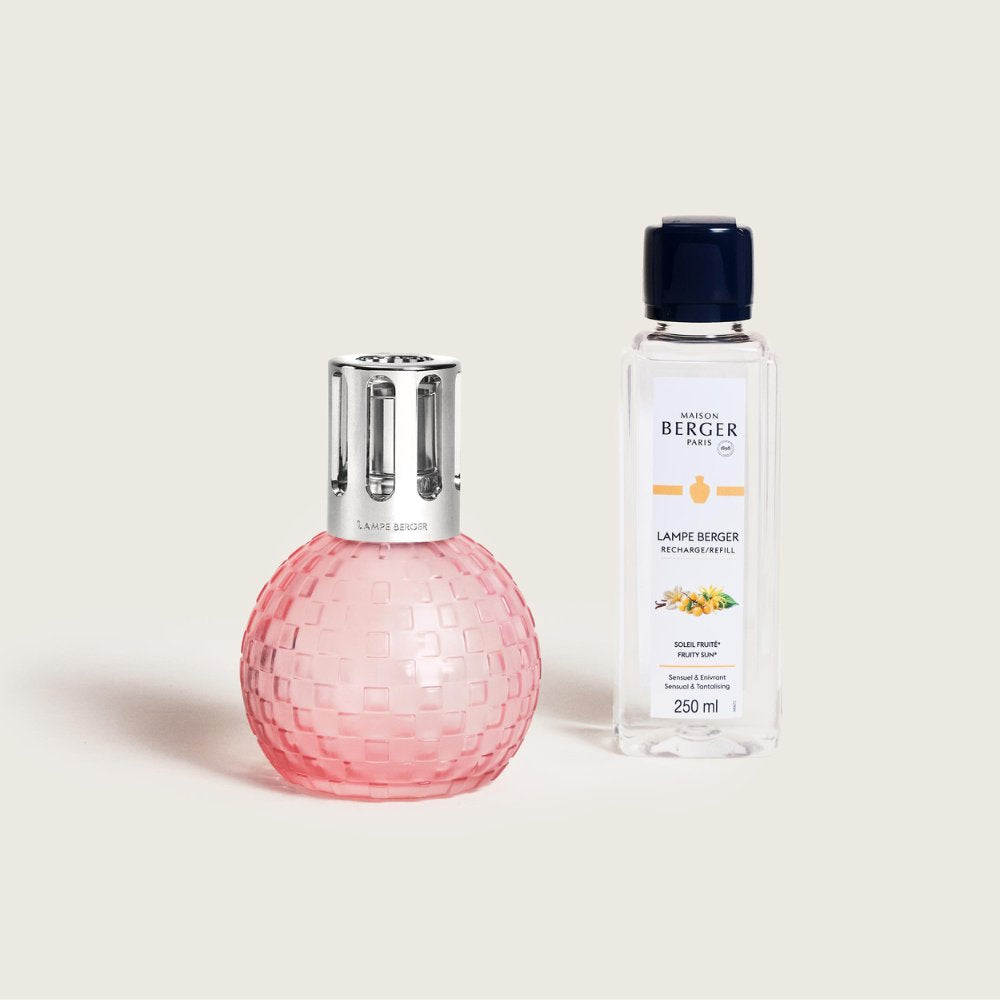Cofre completo Disco Rosa Escarchada Maison Berger con aroma Soleil Fruité 250ml