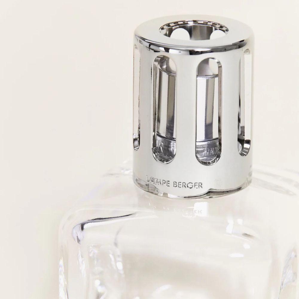 Cofre lámpara catalítica GLACON TRANSPARENTE – aroma Air Pure Neutro – Maison Berger