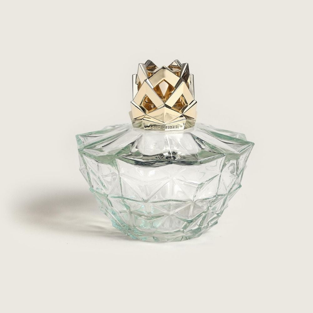 Cofre lámpara catalítica KALI TRANSPARENTE – aroma Splendeur Vanille – Maison Berger