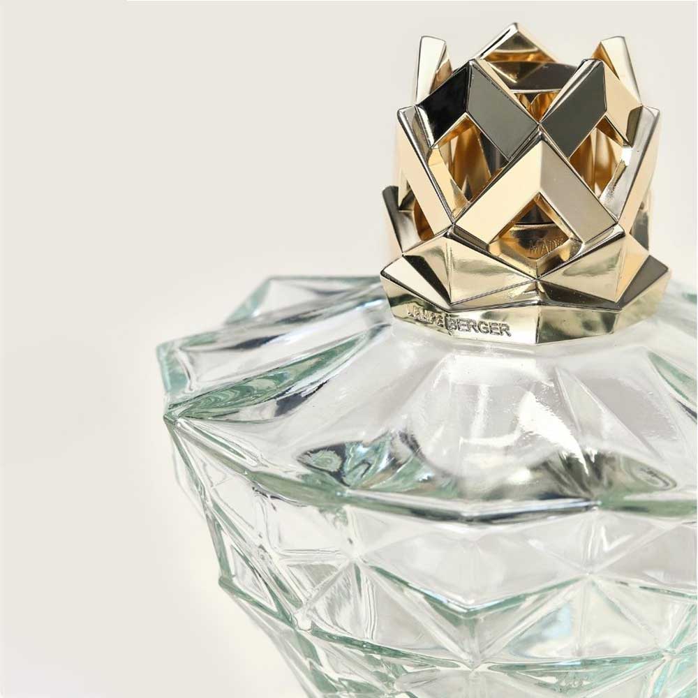 Cofre lámpara catalítica KALI TRANSPARENTE – aroma Splendeur Vanille – Maison Berger