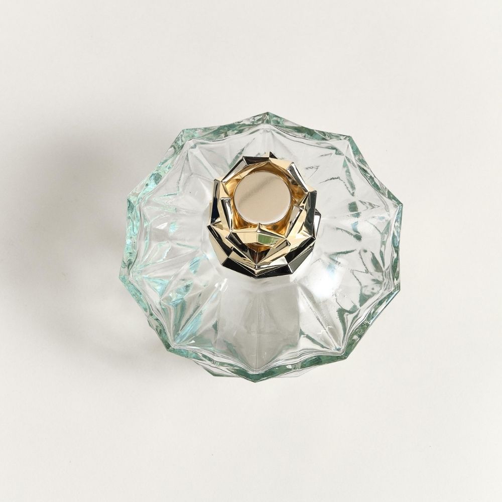 Cofre lámpara catalítica KALI TRANSPARENTE – aroma Splendeur Vanille – Maison Berger