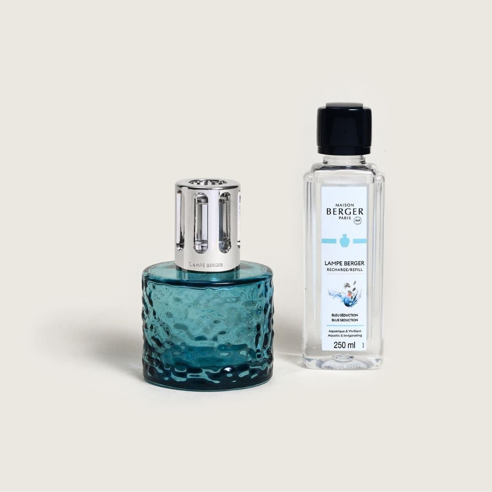 Cofre lámpara catalítica MIRAGE AZUL – aroma Bleu Seduction – Maison Berger