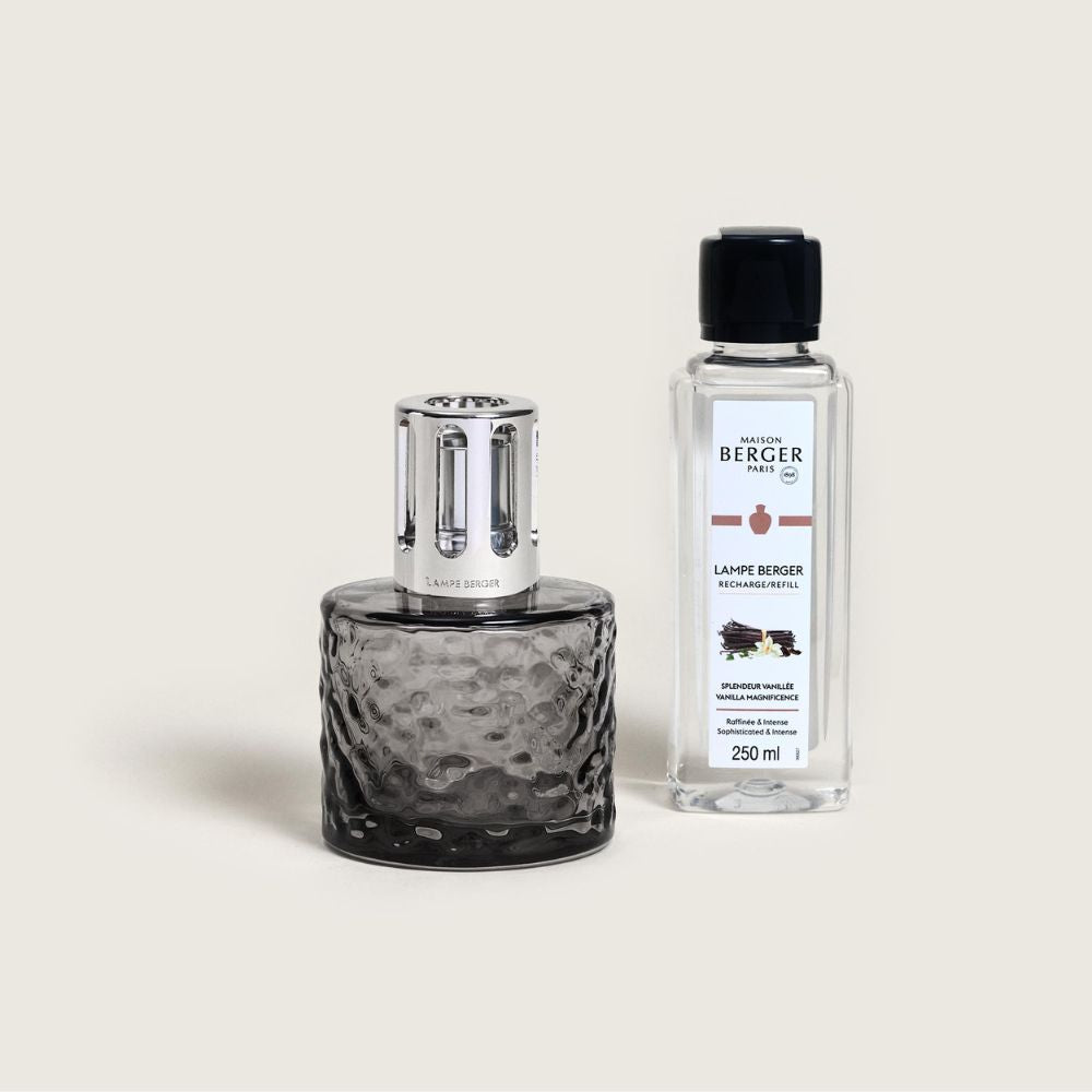 Cofre lámpara catalítica MIRAGE NEGRA – aroma Splendeur Vanille – Maison Berger