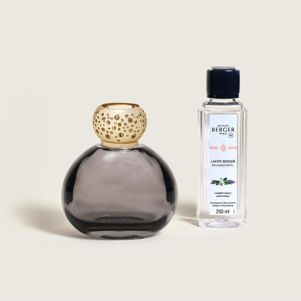 Cofre lámpara catalítica OPHELIA NEGRA + aroma Lumière Florale – Maison Berger