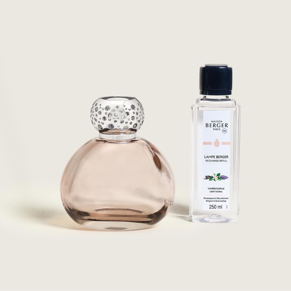 Cofre lámpara catalítica OPHELIA NUDE + aroma Lumière Florale – Maison Berger