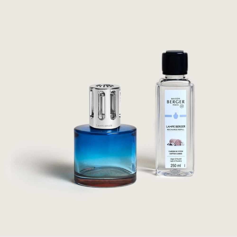Cofre lámpara catalítica PURE AZUL – aroma Cotton Cares – Maison Berger