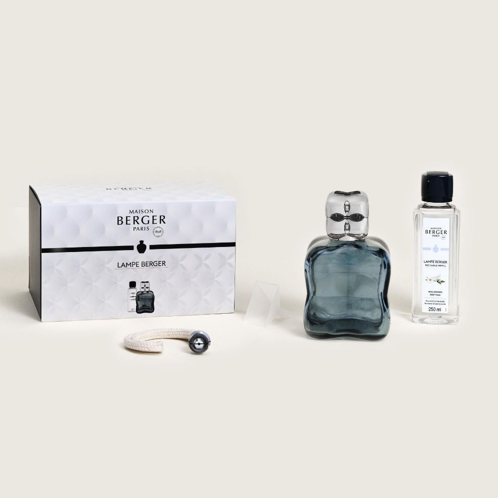 Cofre lámpara catalítica COSY AZUL – aroma Musc Cocoon – Maison Berger