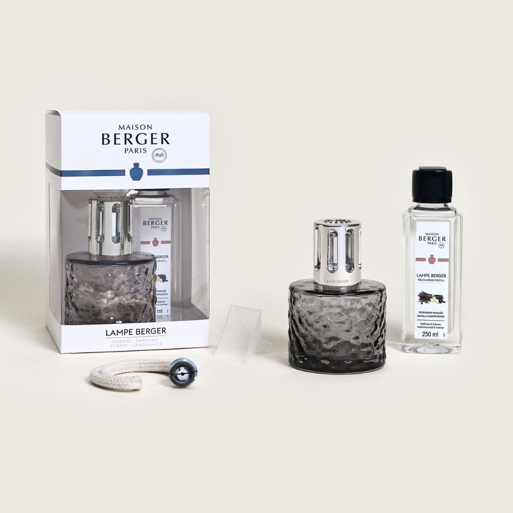 Cofre lámpara catalítica MIRAGE NEGRA – aroma Splendeur Vanille – Maison Berger