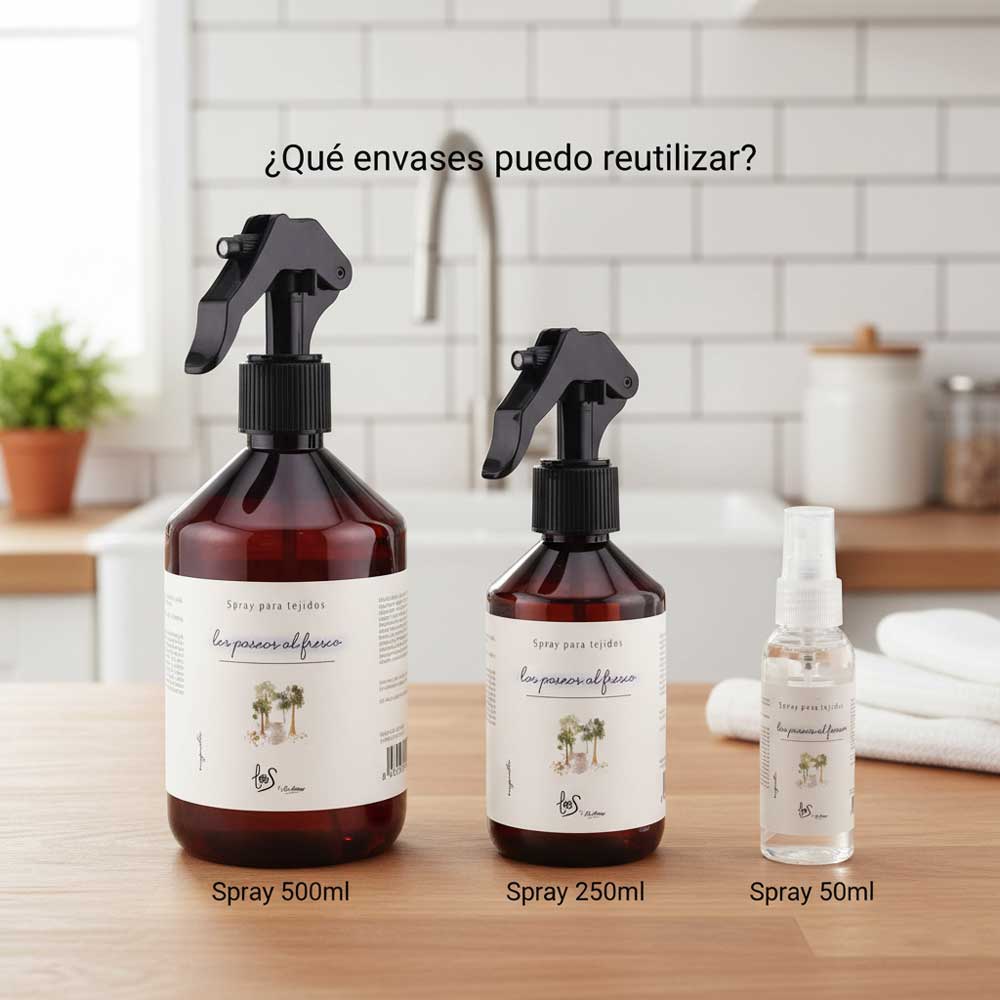 Recarga spray textil eliminador de olores LAS NOCHES DE VERBENA 1L – LoeS