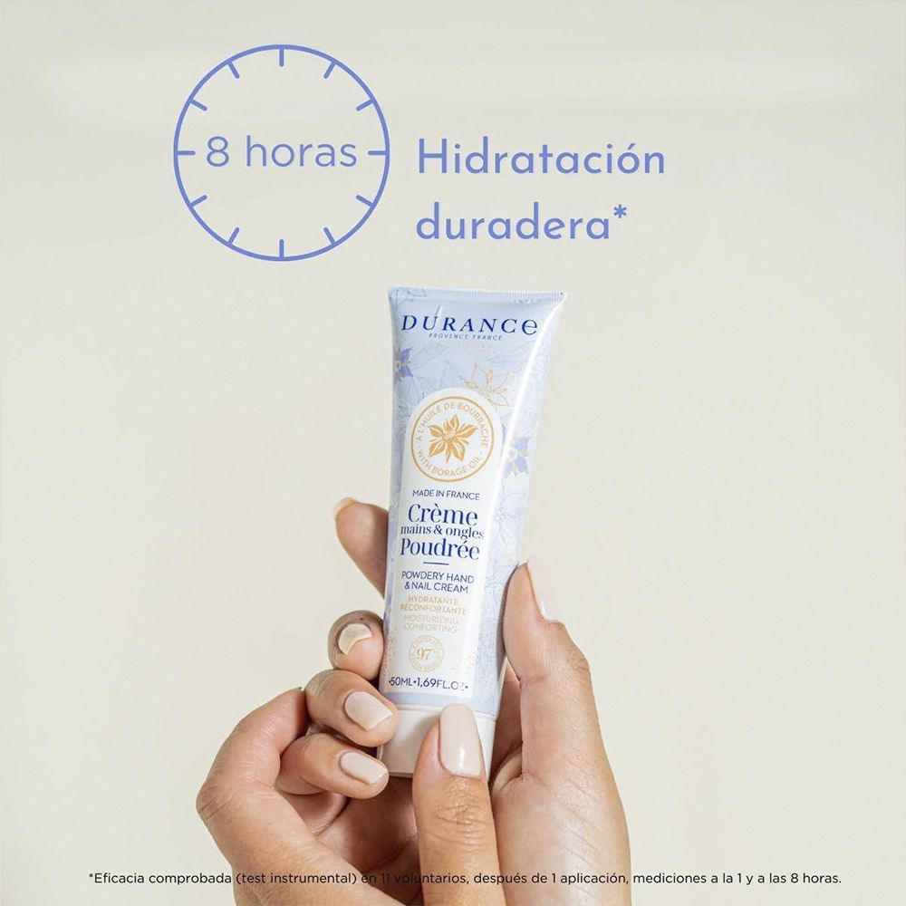 Crema de manos Durance 8 horas de hidratación comprobada - D'Arome