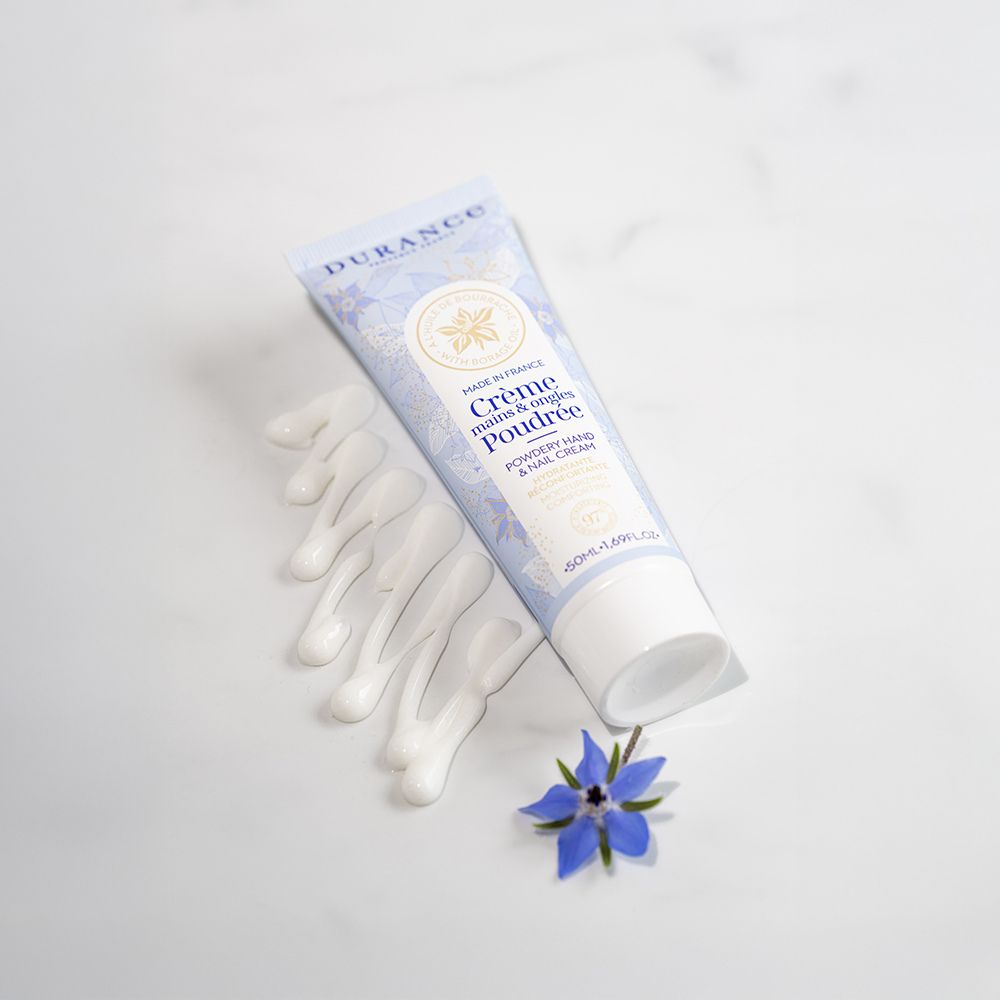 Textura crema de manos y uñas aceite de borraja Durance - D'Arome