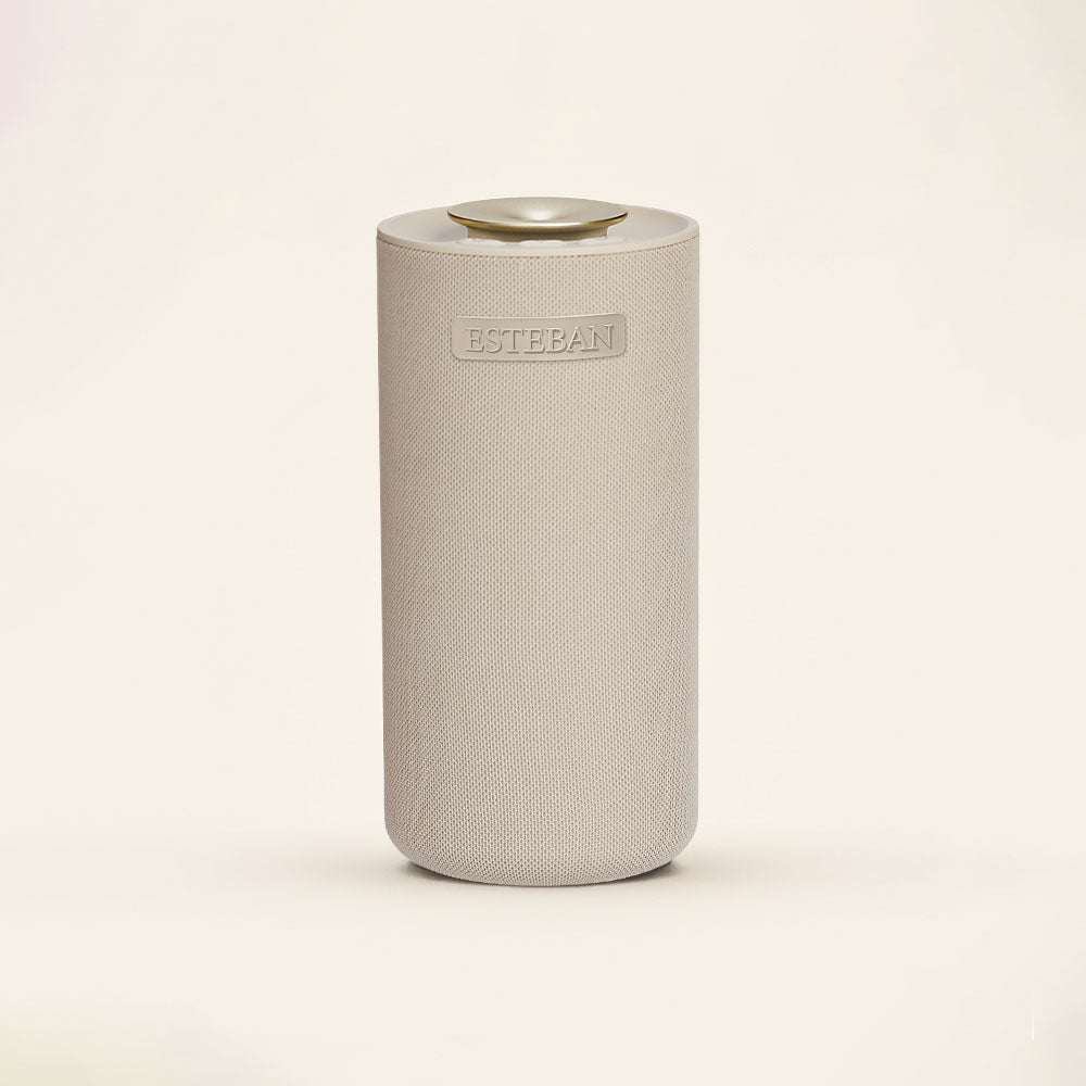 Difusor de aromas Easy Sound Esteban Paris con altavoz Bluetooth incorporado, tecnología sin agua- Color beige – D'Arome