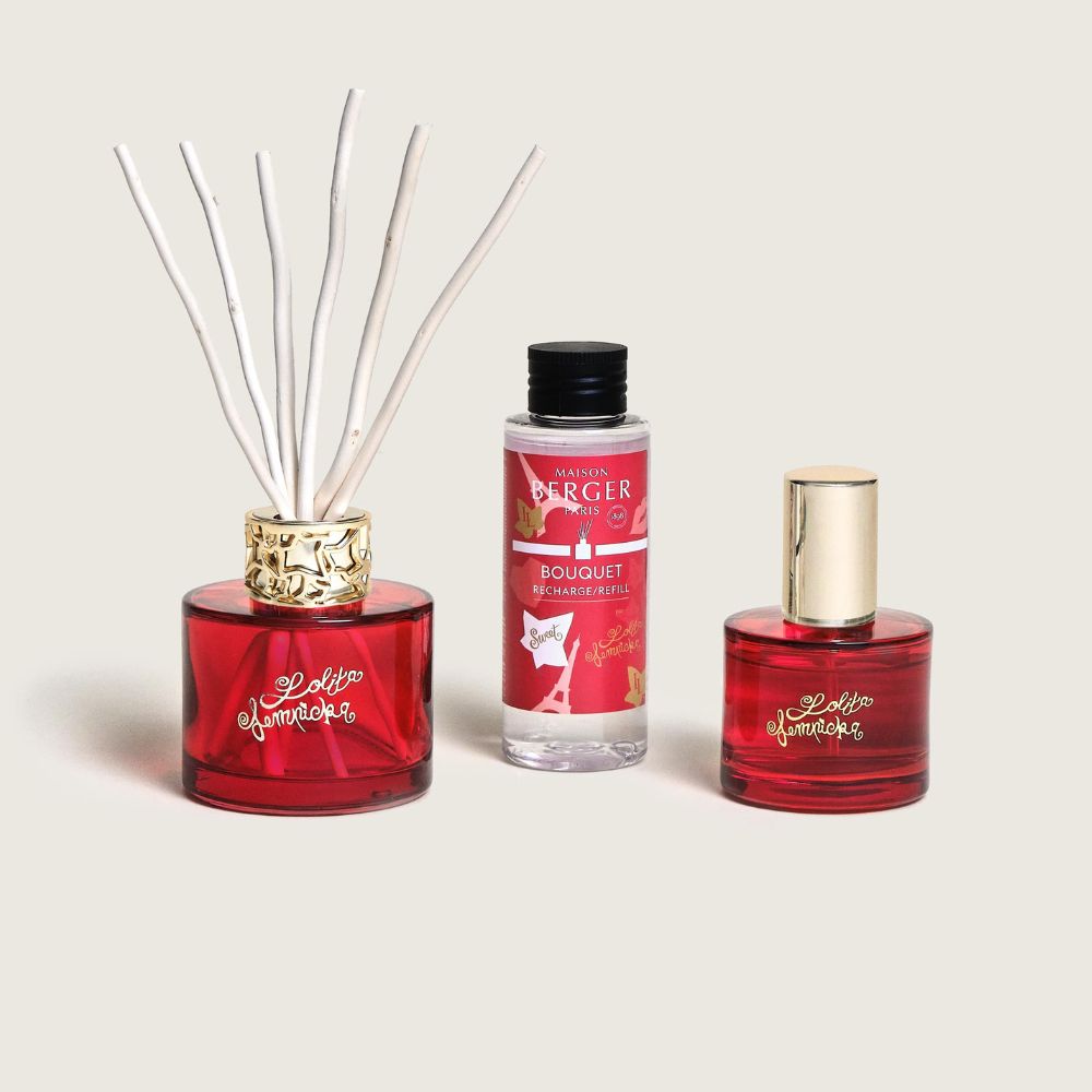 Descubre el Dúo Mini Lolita Lempicka Sweet: bouquet 90ml + spray de ambiente 50ml con su icónico aroma. 💋 Un Regalo elegante y seductor.