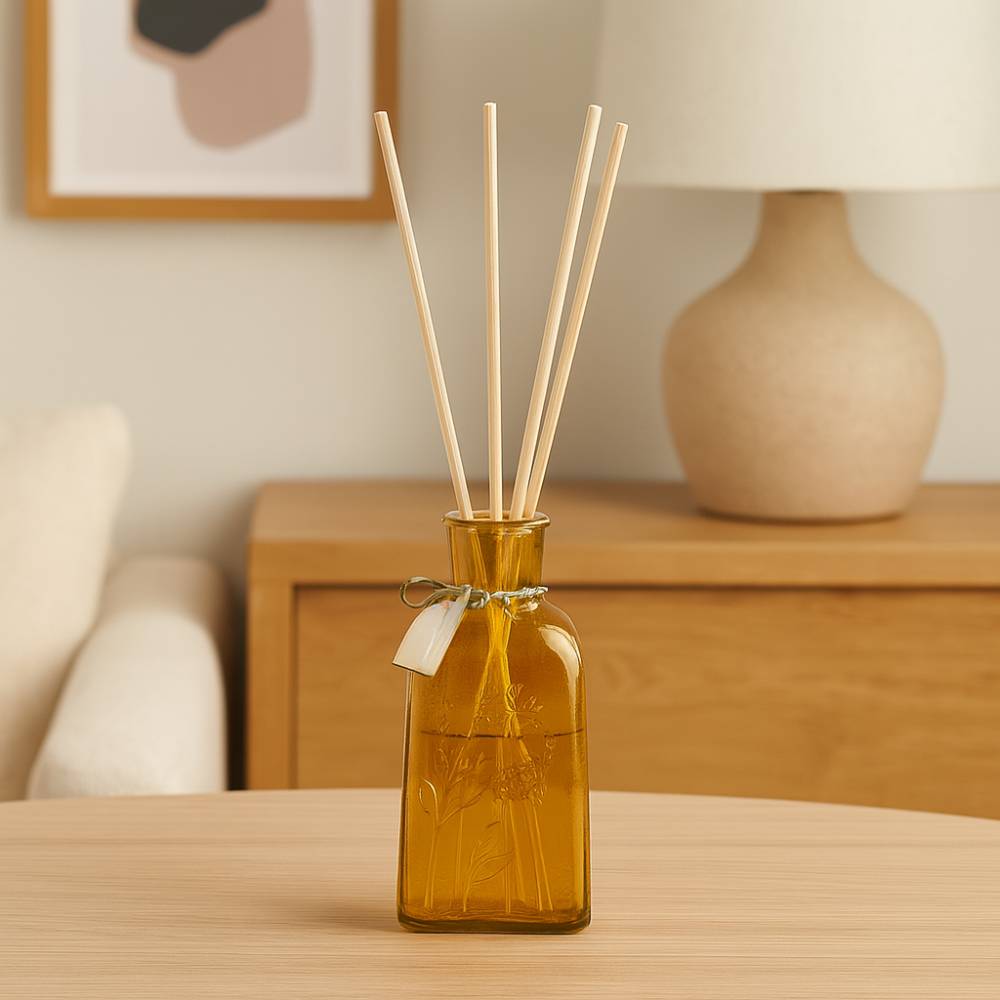 Envase de ambientador mikado TESSA ÁMBAR OSCURO – D'Arome