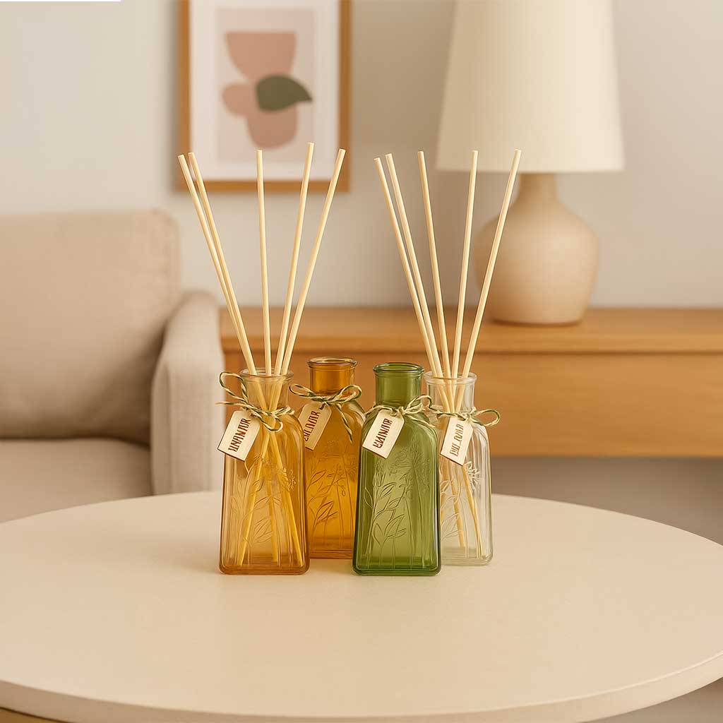 Envase de ambientador mikado TESSA VERDE OSCURO – D'Arome