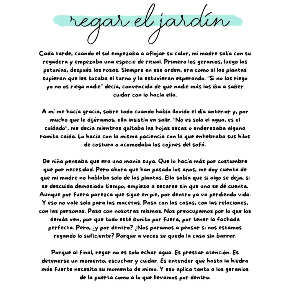 Ambientador de coche REGAR EL JARDÍN – LoeS