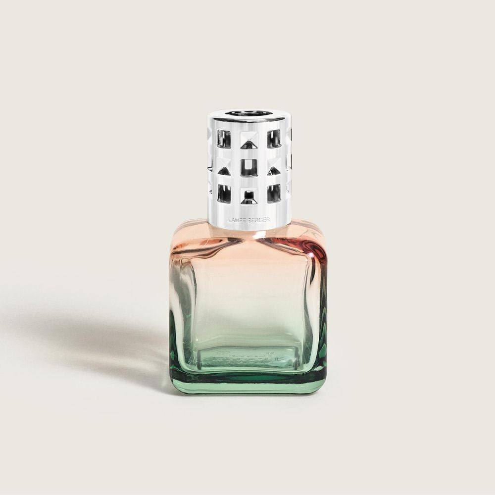 Cofre lámpara catalítica GLACON MELOCOTÓN/VERDE + aroma Zest of Verbena – Maison Berger