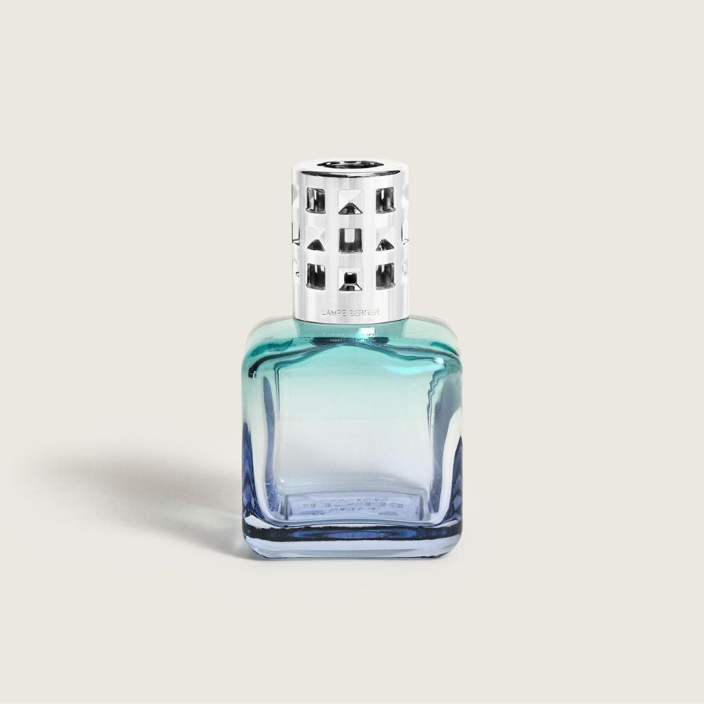 Cofre lámpara catalítica GLACON TURQUESA/AZUL + aroma Vent d'Ocean – Maison Berger