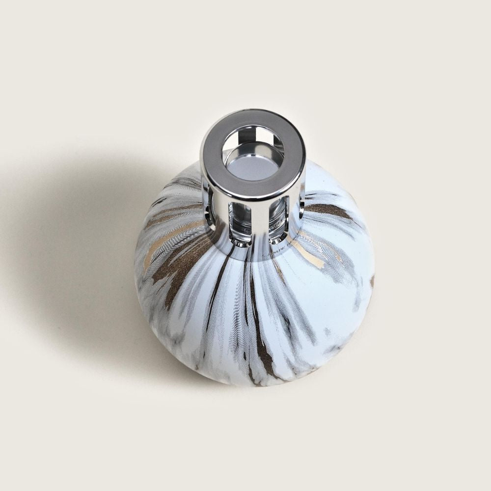 Lámpara catalítica MARBRURE BLANCA – Maison Berger