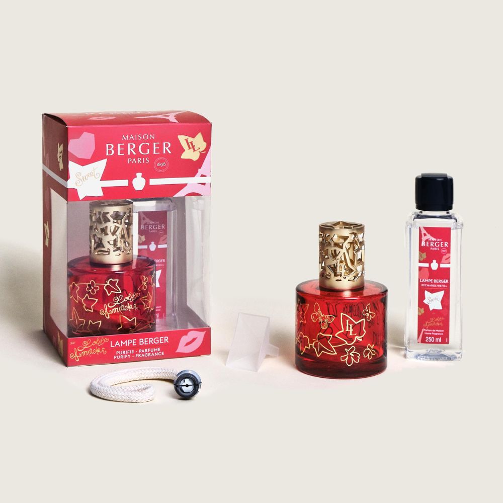 Cofre lámpara catalítica REDONDO Lolita Lempicka Sweet ROJA lámpara catalítica  – Maison Berger