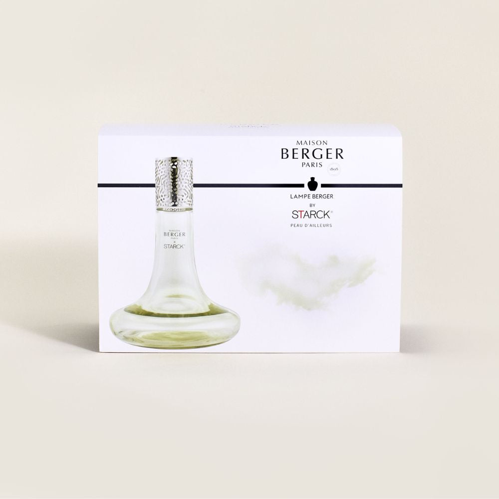 Cofre lámpara catalítica STARCK VERDE – aroma Peau D'Ailleurs – Maison Berger