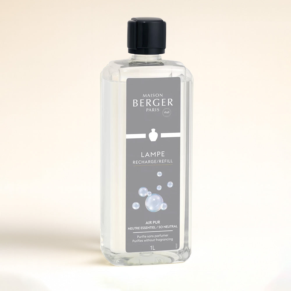 Air Pure (Neutro) lo puedes utilizar para limpiar el olor de tu lámpara antes de probar fragancias nuevas, evitando así que se mezclen los olores.