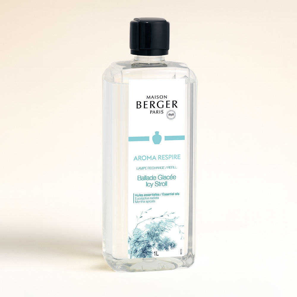 Respire Líquido para Lampe Berger en formato 1L ha vuelto. Aroma fresco con eucalipto y menta, ideal en resfriados y gripes. ¡Ya disponible!