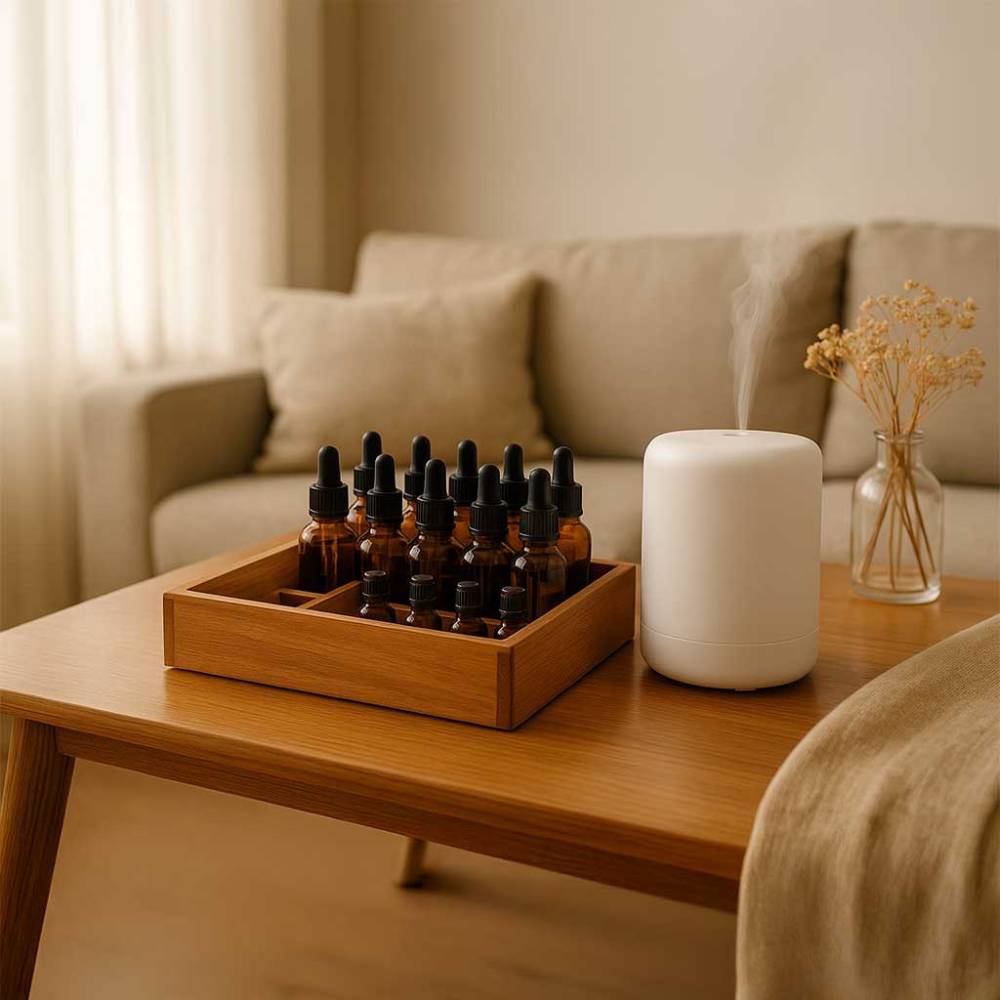 Organizador MARTINA de madera natural – D'Arome